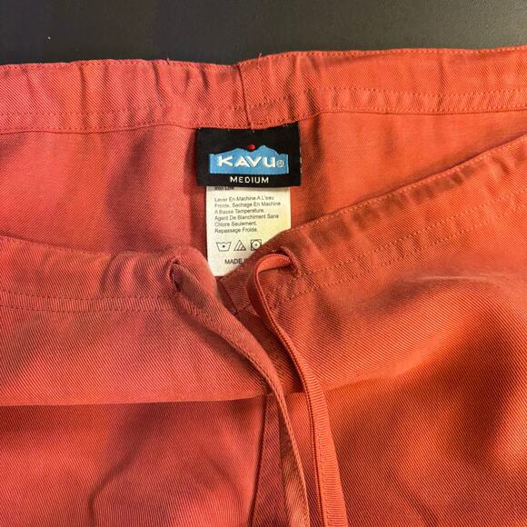 Kavu Rust Cotton 2pc Set Tank & Cropped Pants Large Boho Travel Outdoor Outfit M - Picture 8 of 9